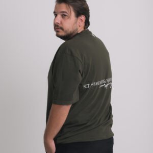 Essentials Oversize Tee Army Green - Image 6