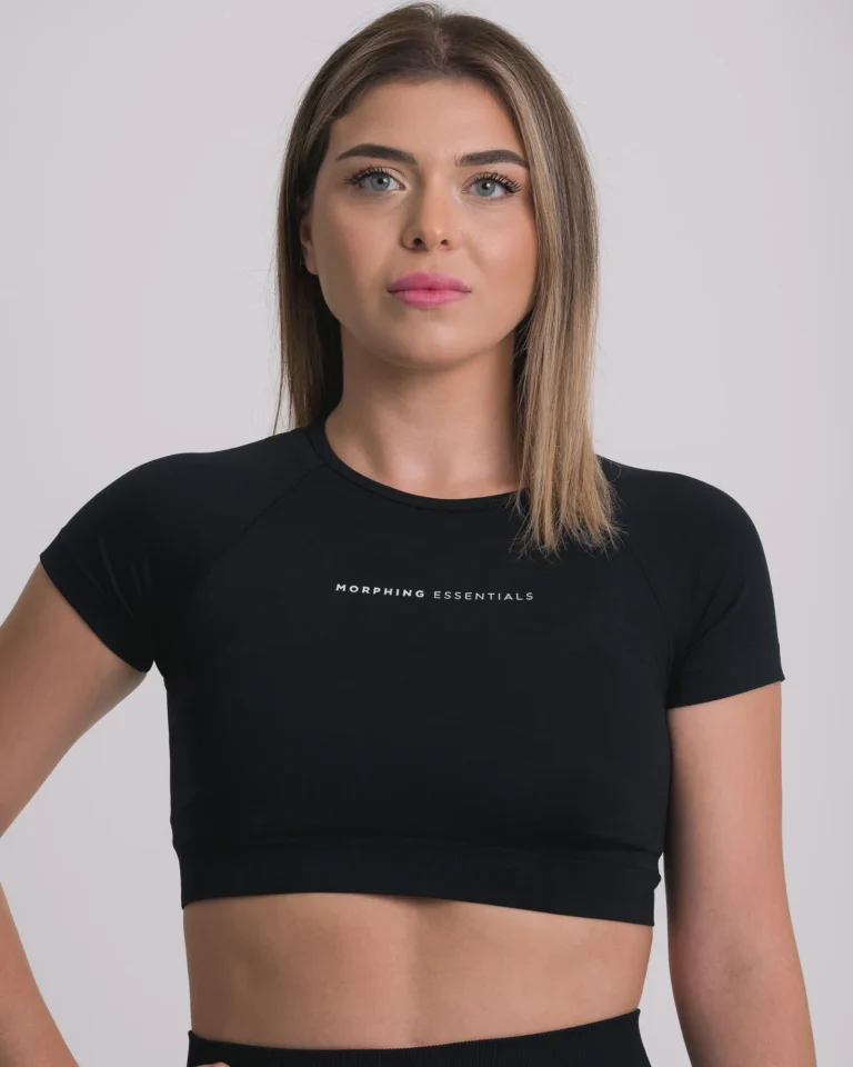 Terra Seamless Active Crop Top Black
