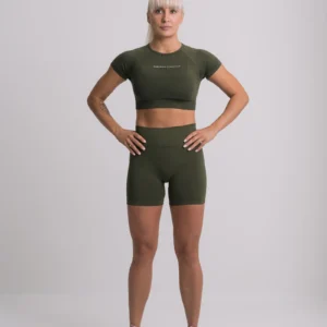 Terra Seamless Active Crop Top Fern Green - Image 4
