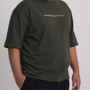 Essentials Oversize Tee Army Green - Image 2