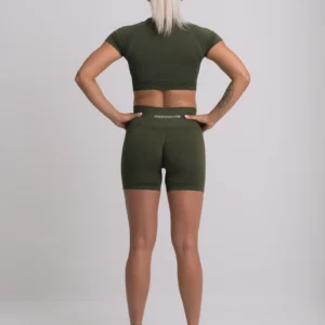 Terra Seamless Active Crop Top Fern Green - Image 2
