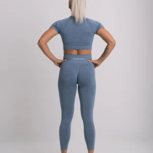 Terra Seamless Active Crop Top Ice Blue - Image 5