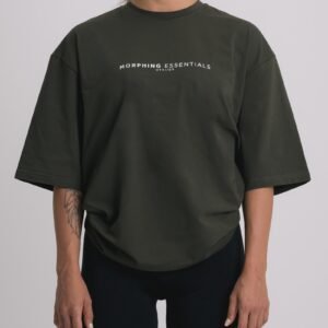 Essentials Oversize Tee Army Green - Image 7