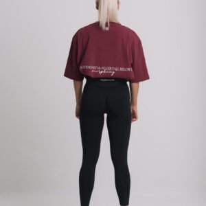 Essentials Oversize Tee Maroon - Image 3