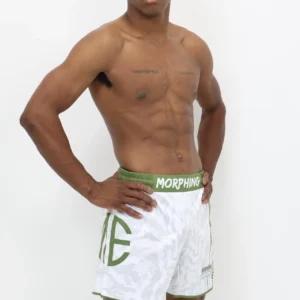 Fight Shorts White (Snake Camo) - Image 2