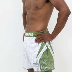 Fight Shorts White (Snake Camo) - Image 3