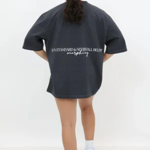 Essentials Oversize Tee Dark Grey - Image 6