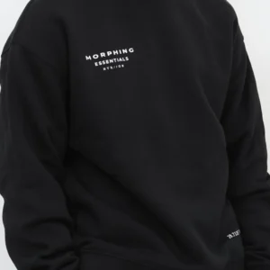 Relaxed Crewneck Black Unisex - Image 4
