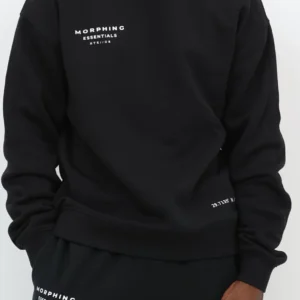 Relaxed Crewneck Black Unisex - Image 7