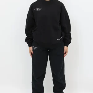 Relaxed Crewneck Black Unisex - Image 3