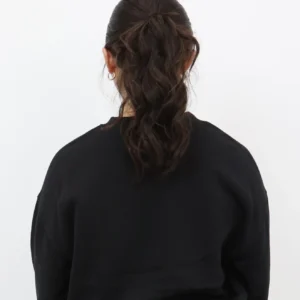 Relaxed Crewneck Black Unisex - Image 5