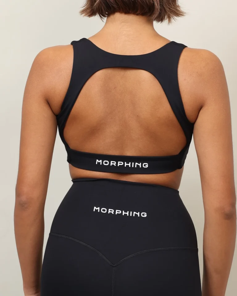 Vital Scoop Neck Bra Black