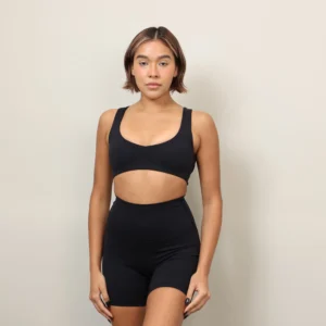 Vital Scoop Neck Bra Black - Image 4
