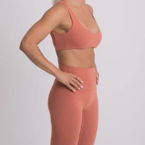 Vital Scoop Neck Bra Coral - Image 4