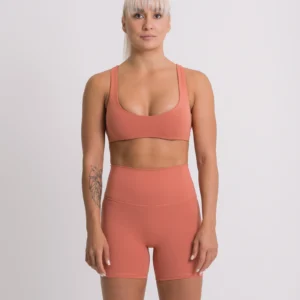 Vital Scoop Neck Bra Coral - Image 3