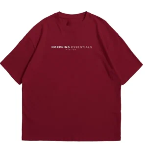 Essentials Oversize Tee Maroon - Image 8