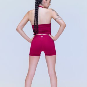 Elite Halter Sports Bra Cherry - Image 6