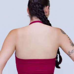 Elite Halter Sports Bra Cherry - Image 9